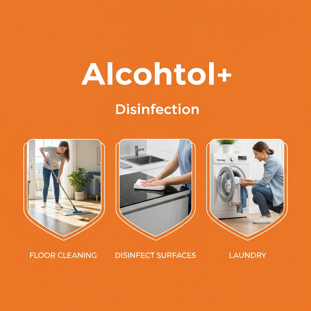 Alcohtol+ Antiseptic Disinfectant Liquid | Personal Care & Hygiene | First Aid | Refill Pack 5L