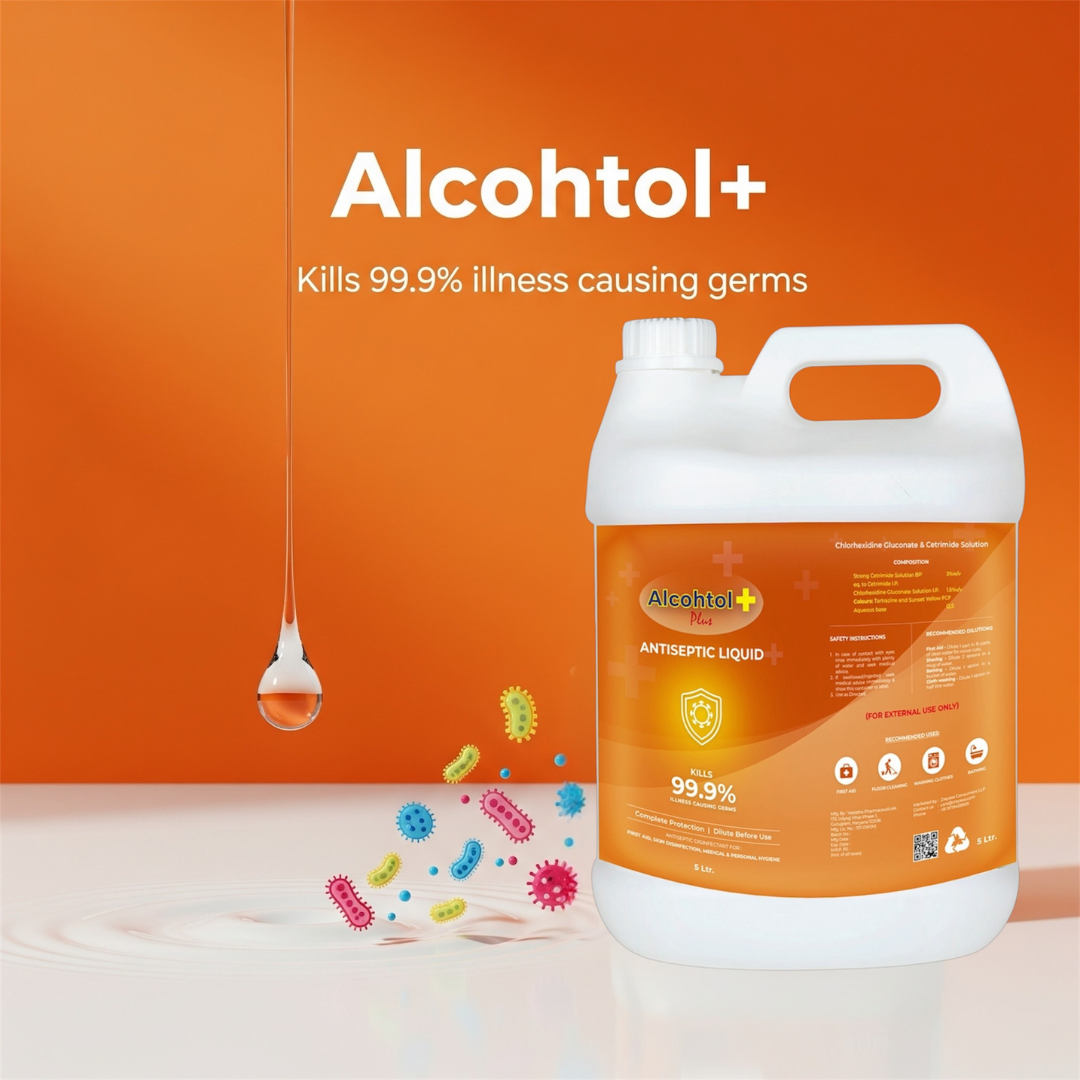 Alcohtol+ Antiseptic Disinfectant Liquid | Personal Care & Hygiene | First Aid | Refill Pack 5L