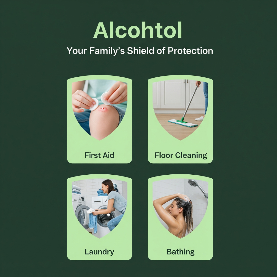 Alcohtol Antiseptic Disinfectant Liquid | For First Aid | Personal Care | Hygiene | Refill Pack 5L