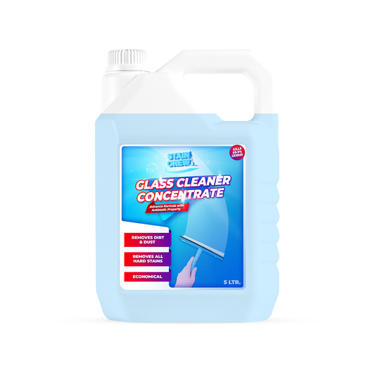 Stain Crew Glass Cleaner Concentrate with Anti-Static Property | Refill Jar 5Ltr (Lavender) | Make 50L Solution | Non-Toxic