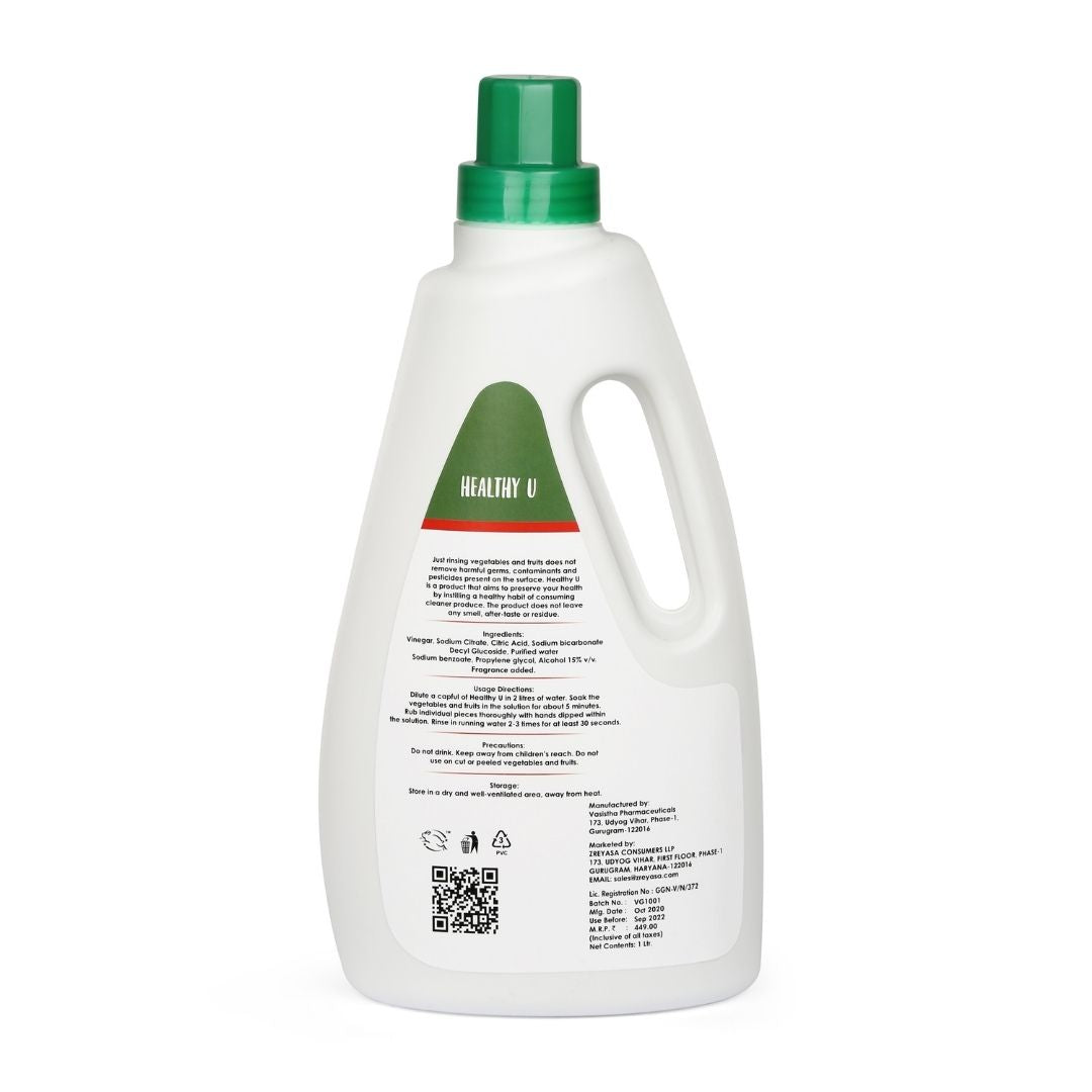 HealthyU Veggie & Fruit Wash 1L