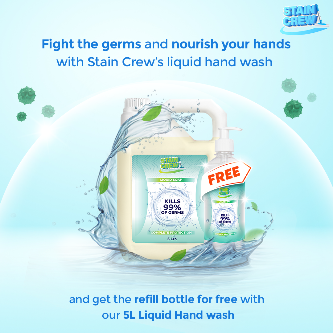 Stain Crew Liquid Hand Wash | 5Ltr Refill Jar
