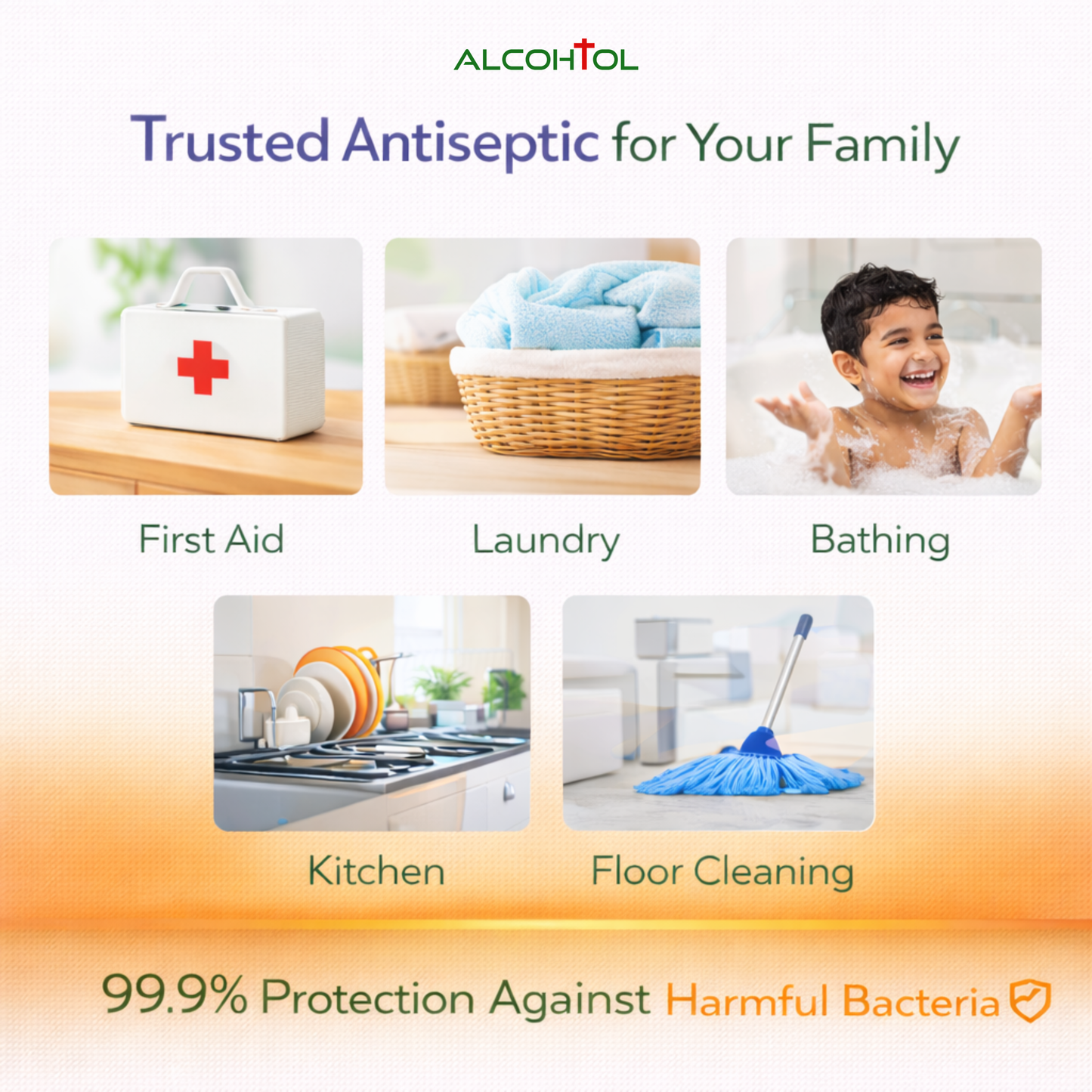 Alcohtol+ Antiseptic Disinfectant Liquid | Personal Care & Hygiene | First Aid |