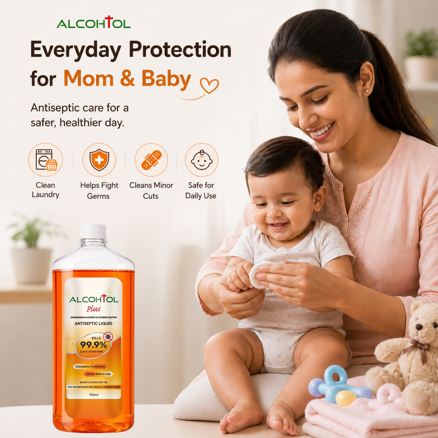 Alcohtol+ Antiseptic Disinfectant Liquid | Personal Care & Hygiene | First Aid |