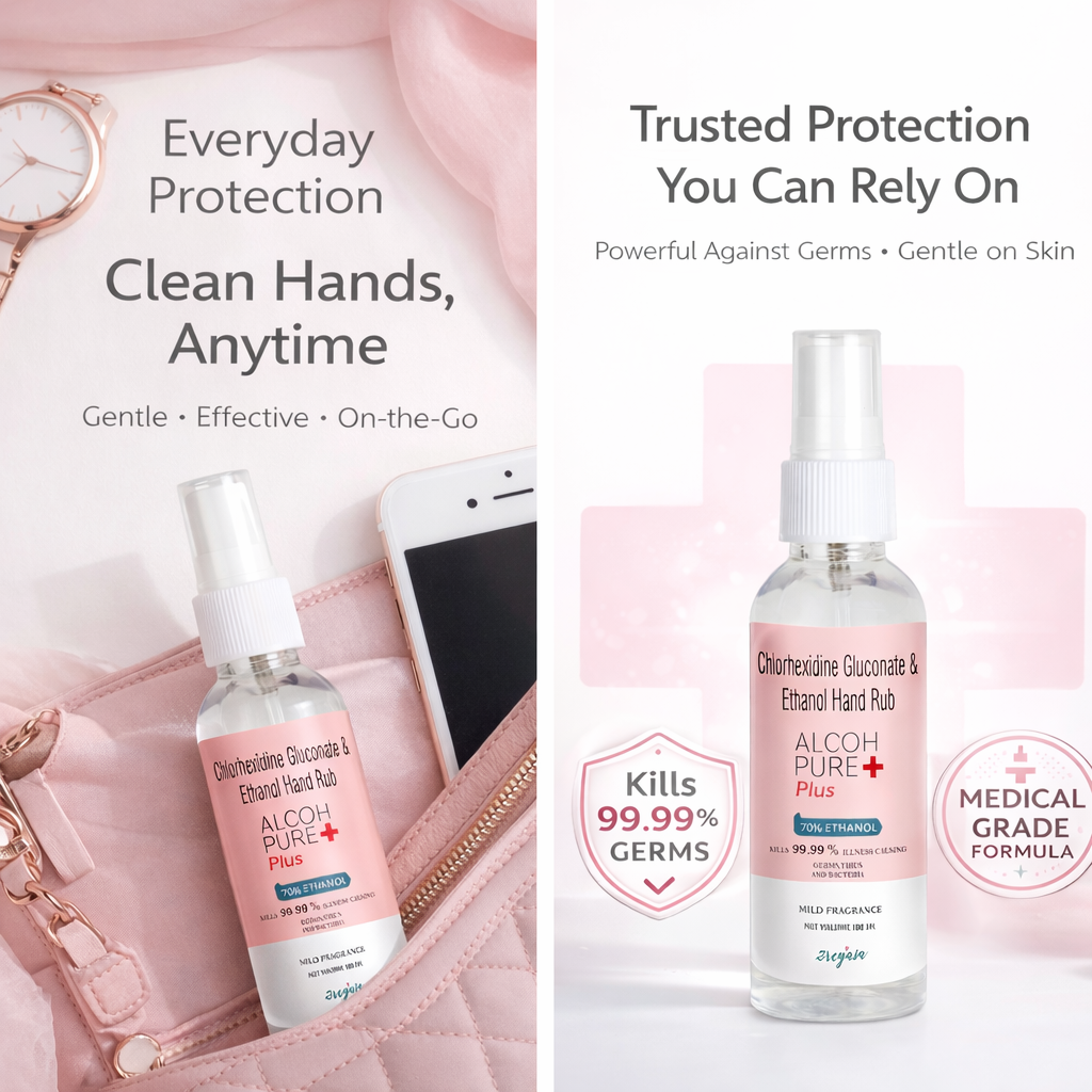 AlcohPure Plus CHG Handrub | 70% Ethyl Alcohol