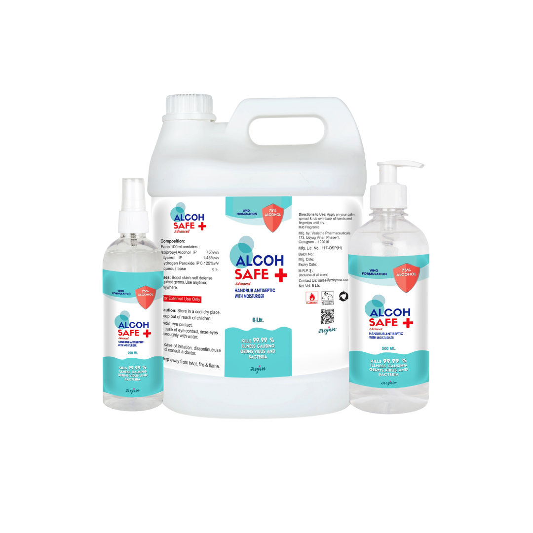 Alcohsafe Advanced | WHO Formula 75% IPA Handrub