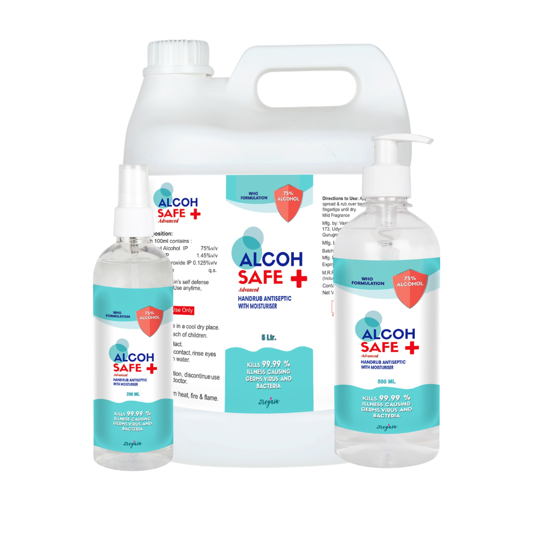 Alcohsafe Advanced | WHO Formula 75% IPA Handrub