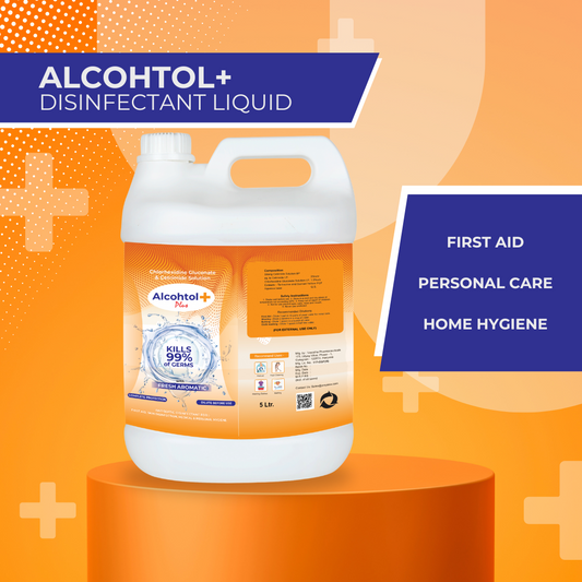 Alcohtol+ Antiseptic Disinfectant Liquid | Personal Care & Hygiene | First Aid | Refill Pack 5L