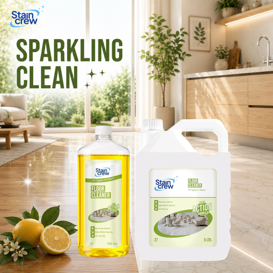 Stain Crew Floor Cleaner | Multi-Surface Disinfectant | Kills 99.9% Germs | Removes Tough Stains | Advanced Deep Action Formula for Tiles, Marble & Kitchen Surfaces