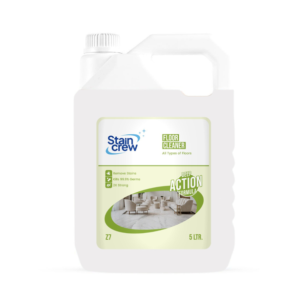 Stain Crew Floor Cleaner 5L | Multi-Surface Disinfectant | Kills 99.9% Germs | Removes Tough Stains | Advanced Deep Action Formula for Tiles, Marble & Kitchen Surfaces