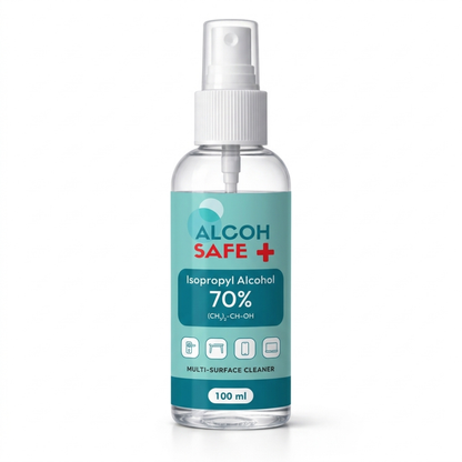 Alcohsafe 70% IPA | Screen & Multi-Surface Cleaner | Disinfectant Liquid for Surface, Equipment