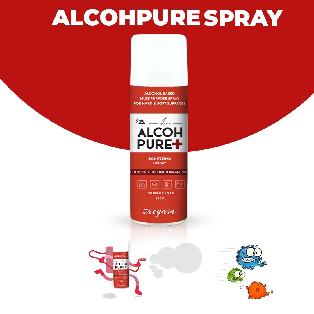 Alcohpure Multipurpose Sanitizer Spray For Hard & Soft Surfaces (Pack of 2)