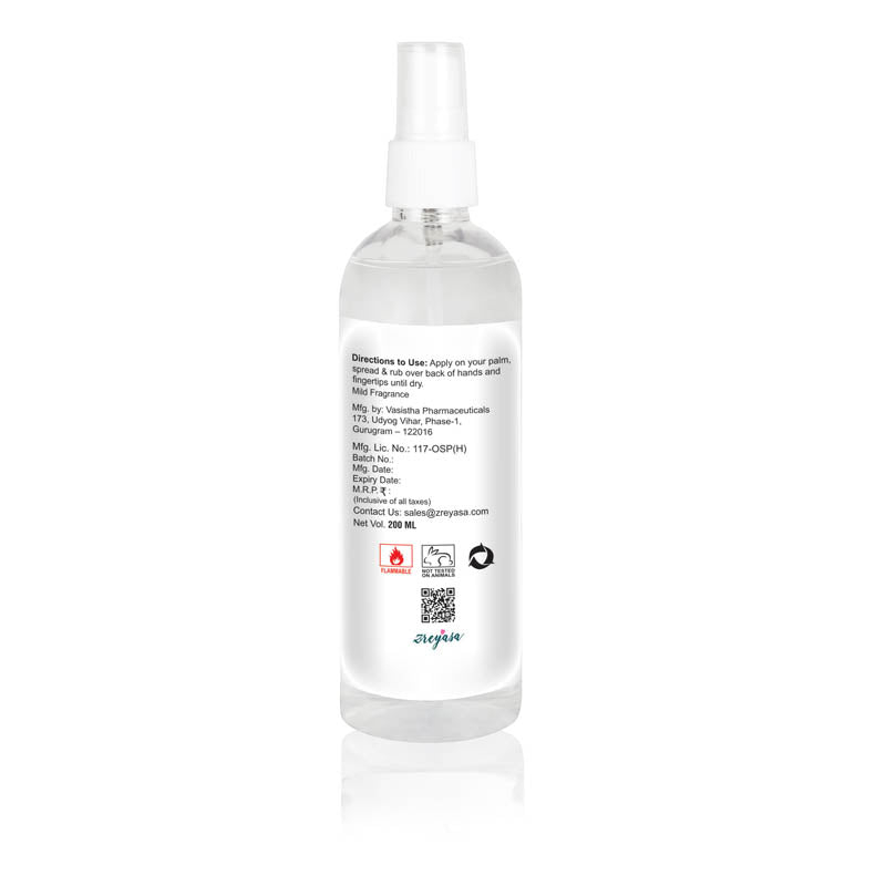 Alcohsafe Advanced | WHO Formula 75% IPA Handrub Spray | Pack of 4(200ml)