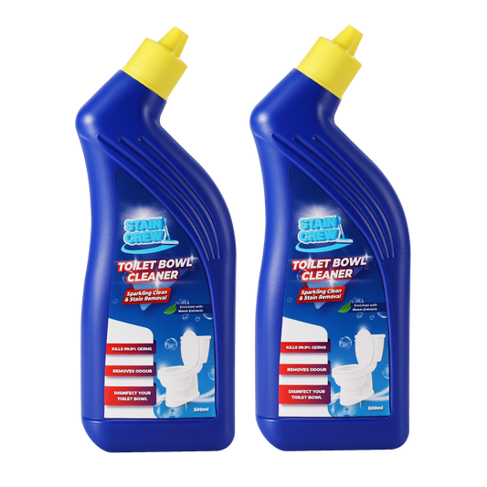 Stain Crew Toilet Bowl Cleaner with Neem Extracts | 500ml Pack of 2 | (Non-Corrosive, Acid Free & Environment Friendly)